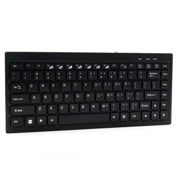 Mini chiclet keyboard usb wired black